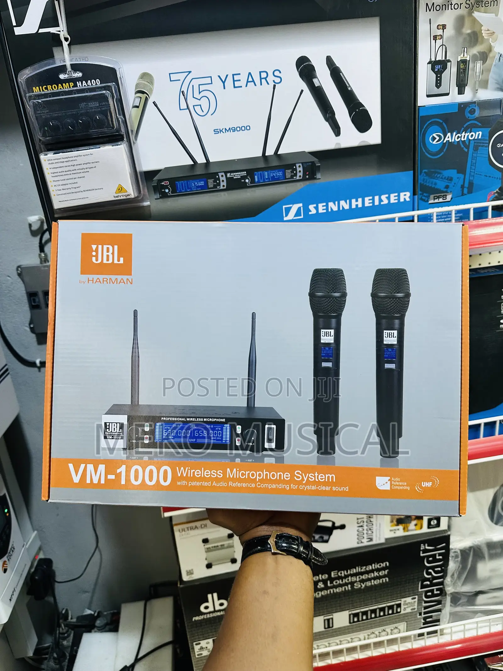 Rechargeable Wireless Microphone Double Handle