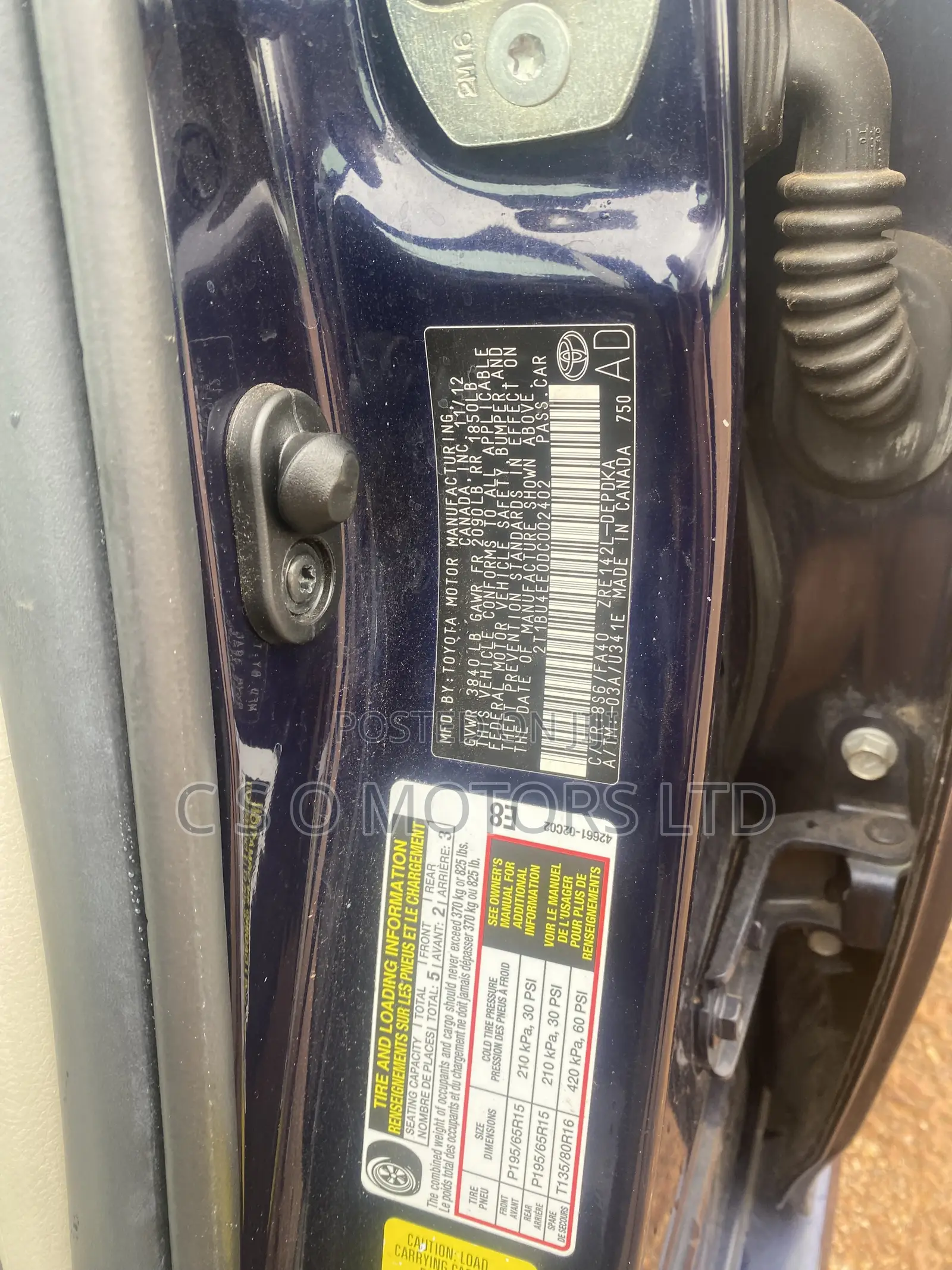 Toyota Corolla L 4dr Sedan (1.8L 4cyl 5M) 2013 Blue