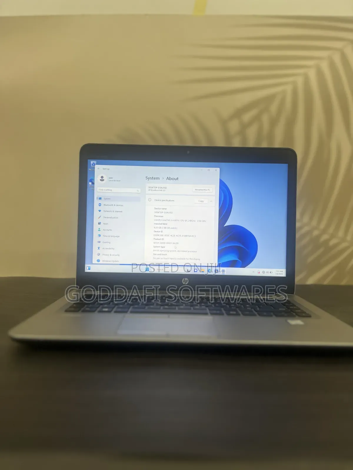 Laptop HP EliteBook 840 G3 8GB Intel Core i5 SSD 256GB