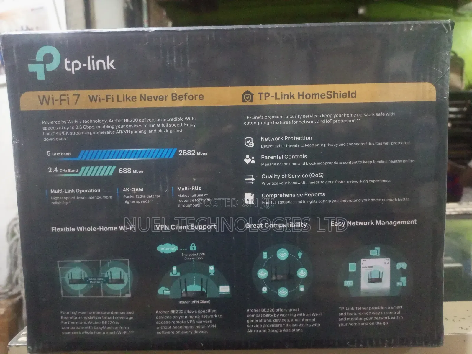 TP-Link BE3600 Dual-Band Wi-Fi 7 Router