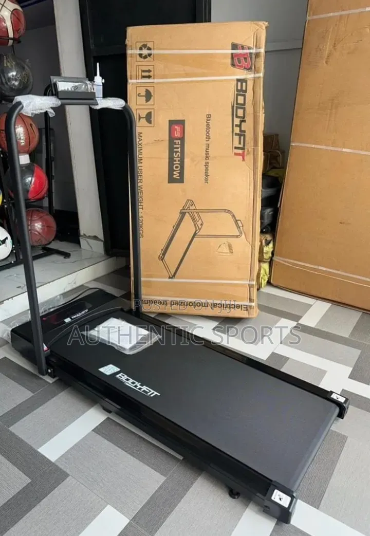 Body Fit Show Treadmill With Bluetooth Music Speakers.
