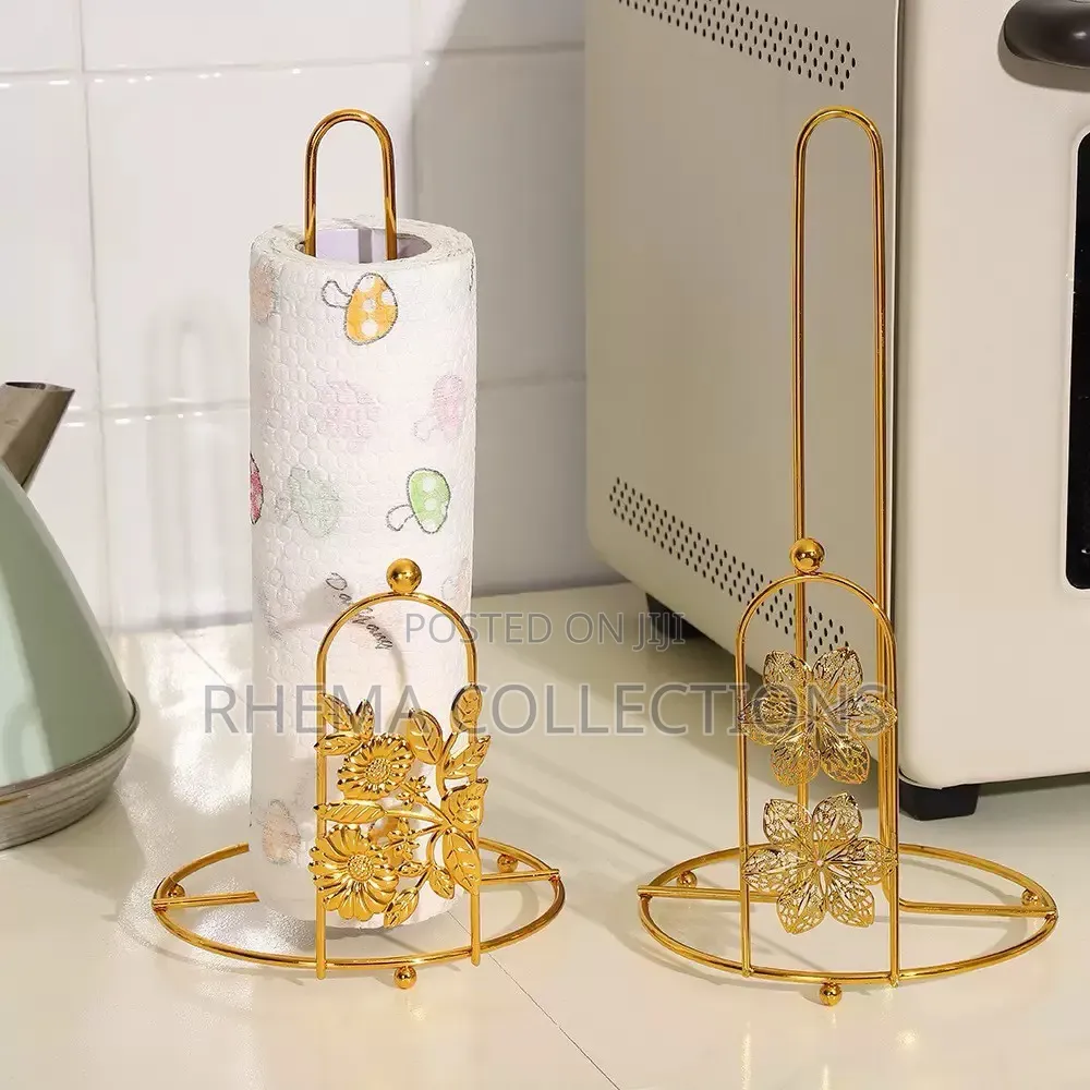 Creative Metal Gold Tissue Paper Holder / Rack