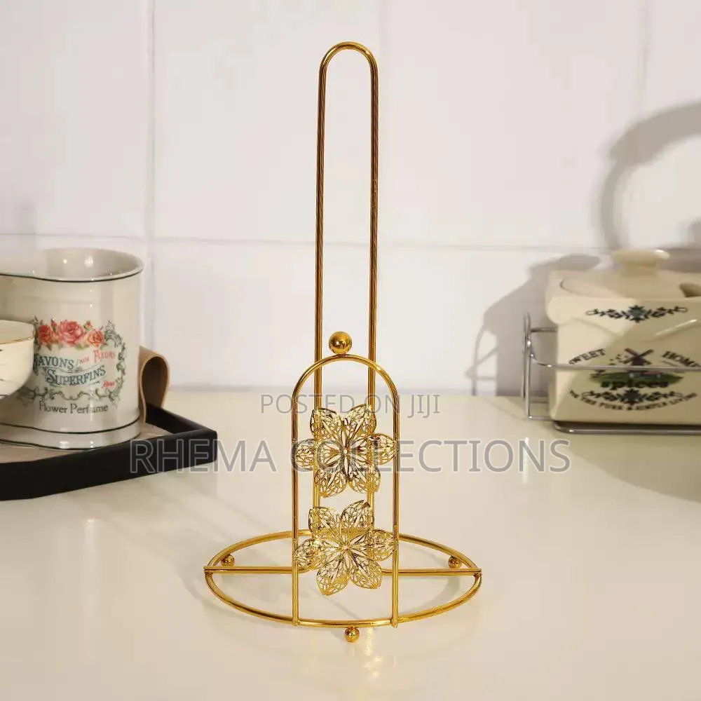 Creative Metal Gold Tissue Paper Holder / Rack