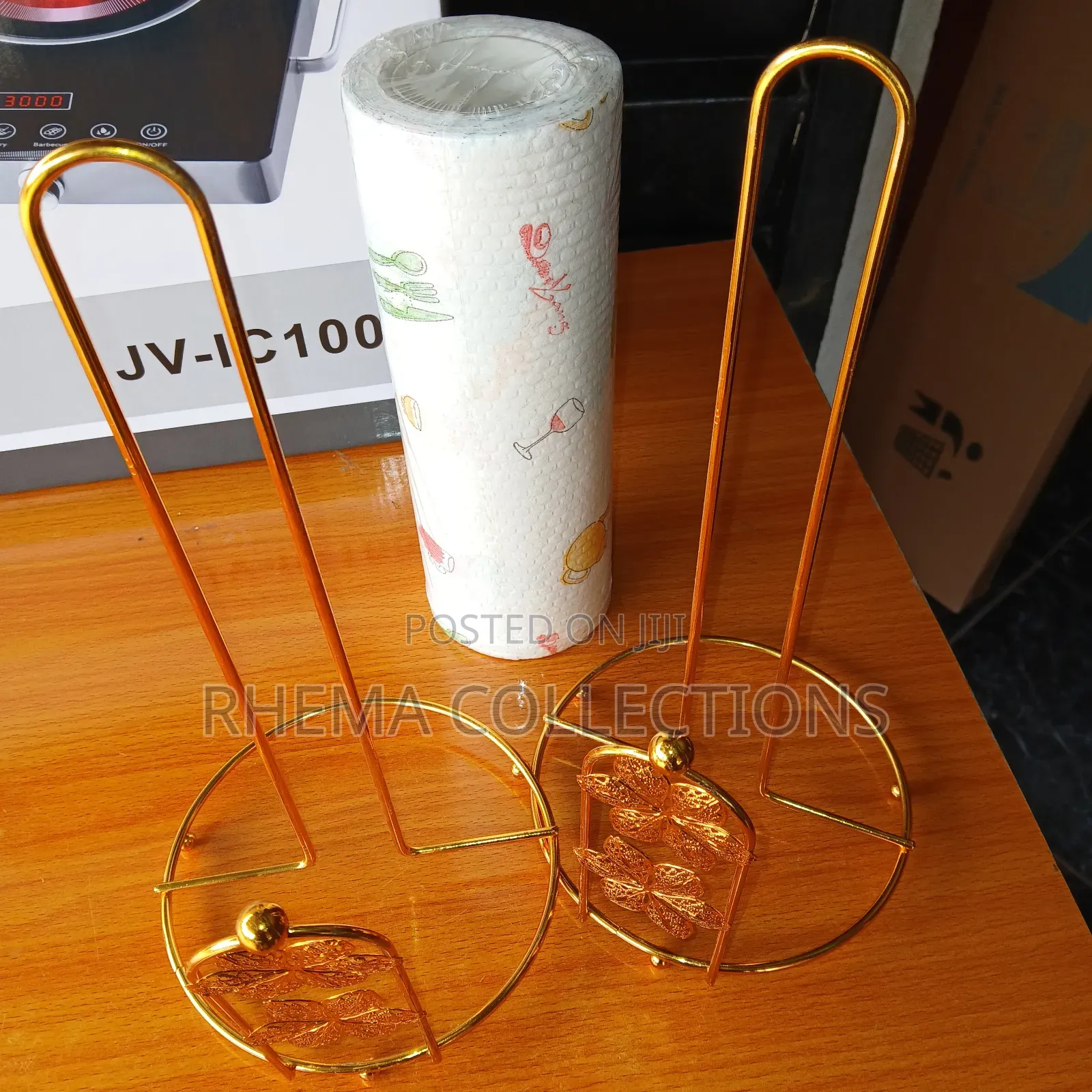 Creative Metal Gold Tissue Paper Holder / Rack