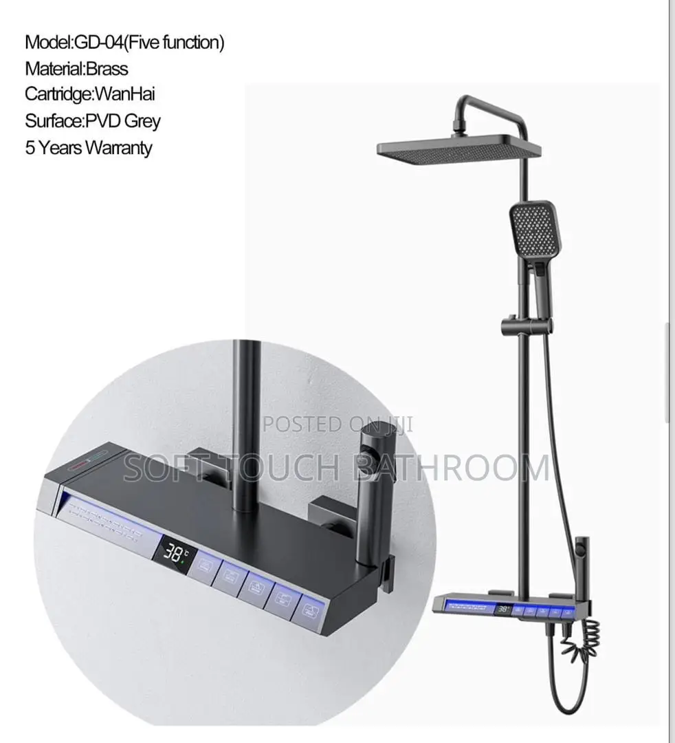 Digital Piano Shower With Led Light