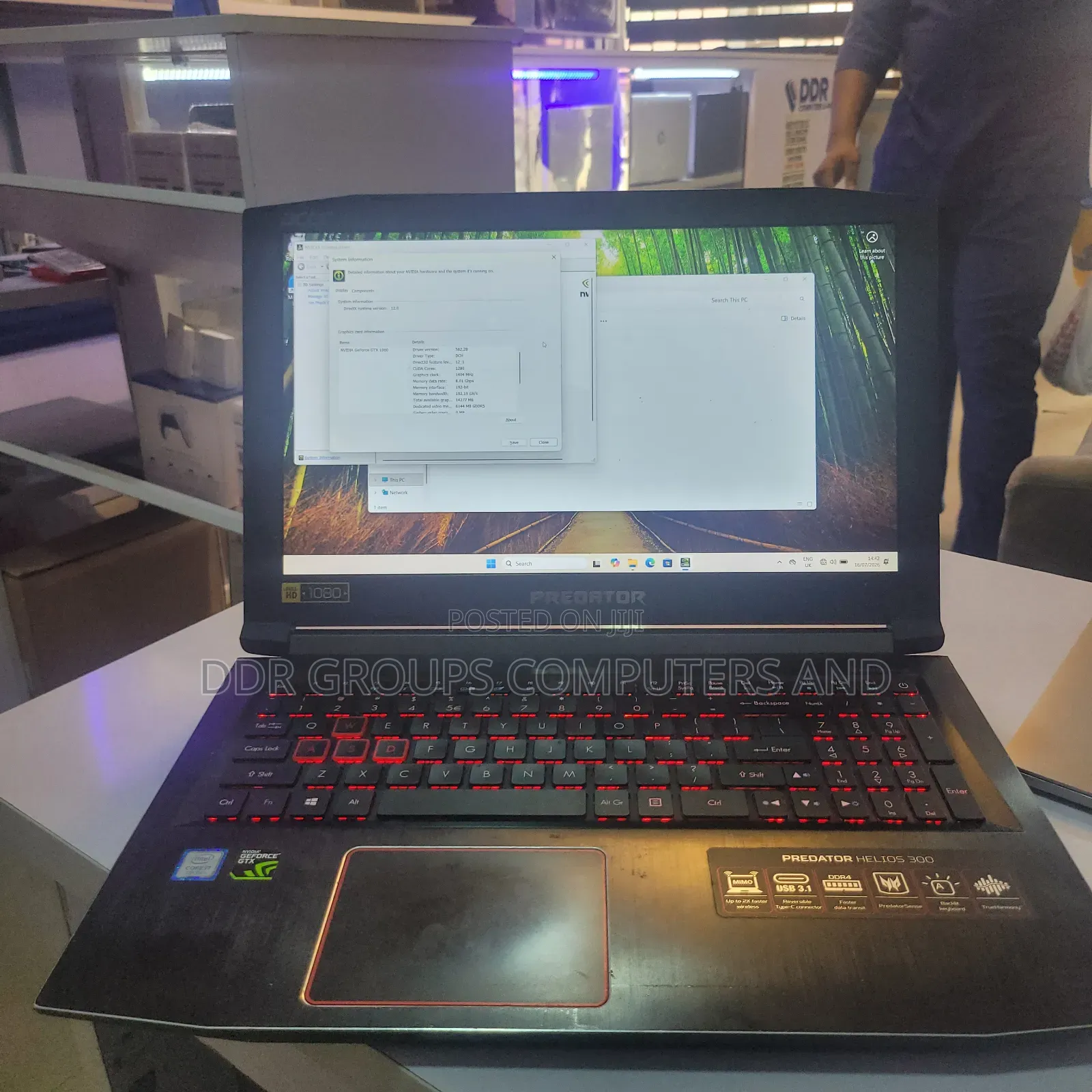 Laptop Acer Predator 15 16GB Intel Core i7 SSD 256GB