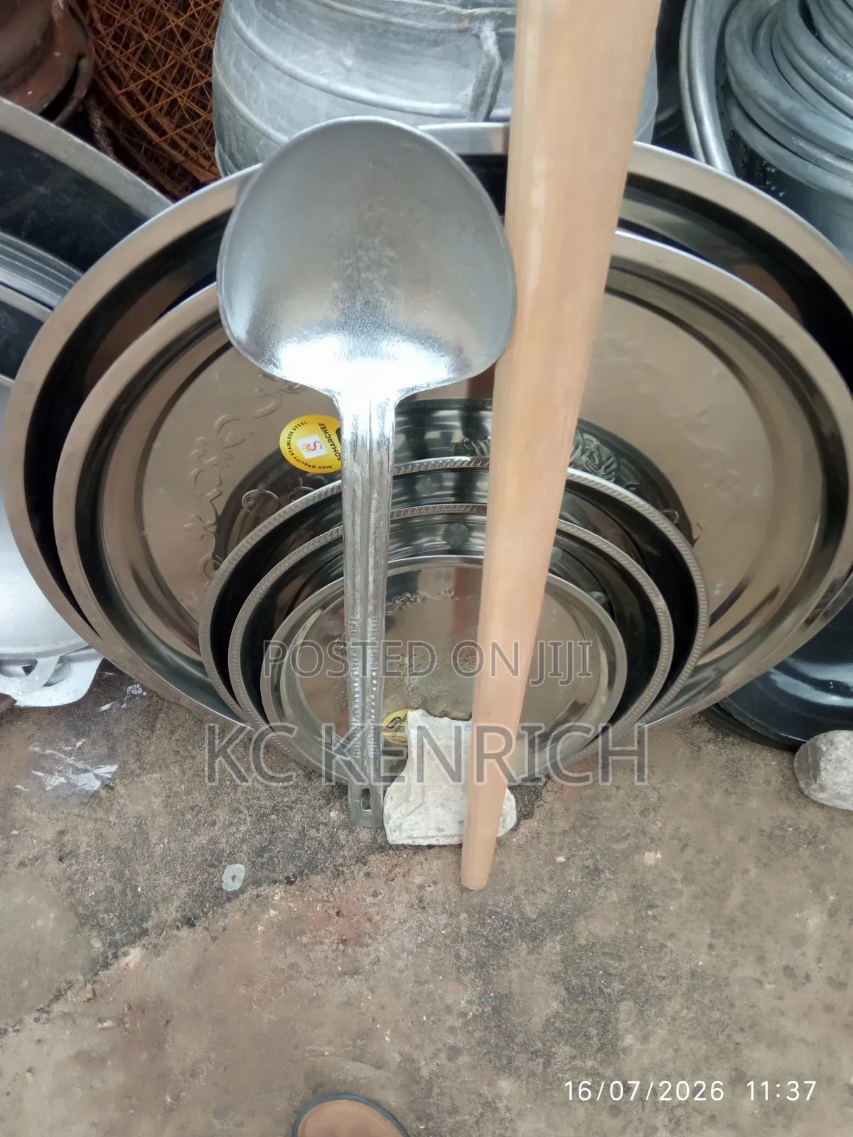 Local Aluminium Made Spoon and Stick