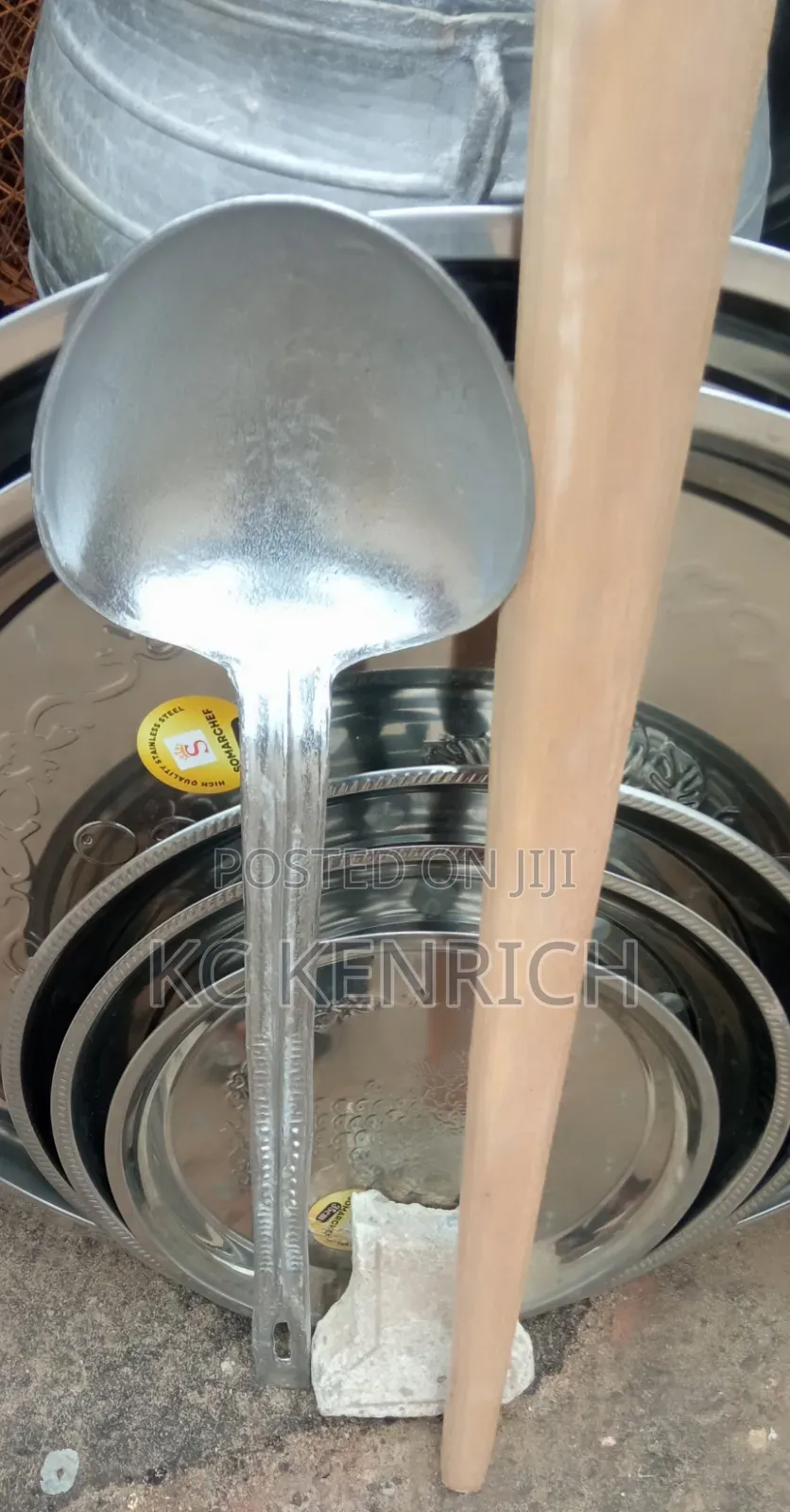 Local Aluminium Made Spoon and Stick