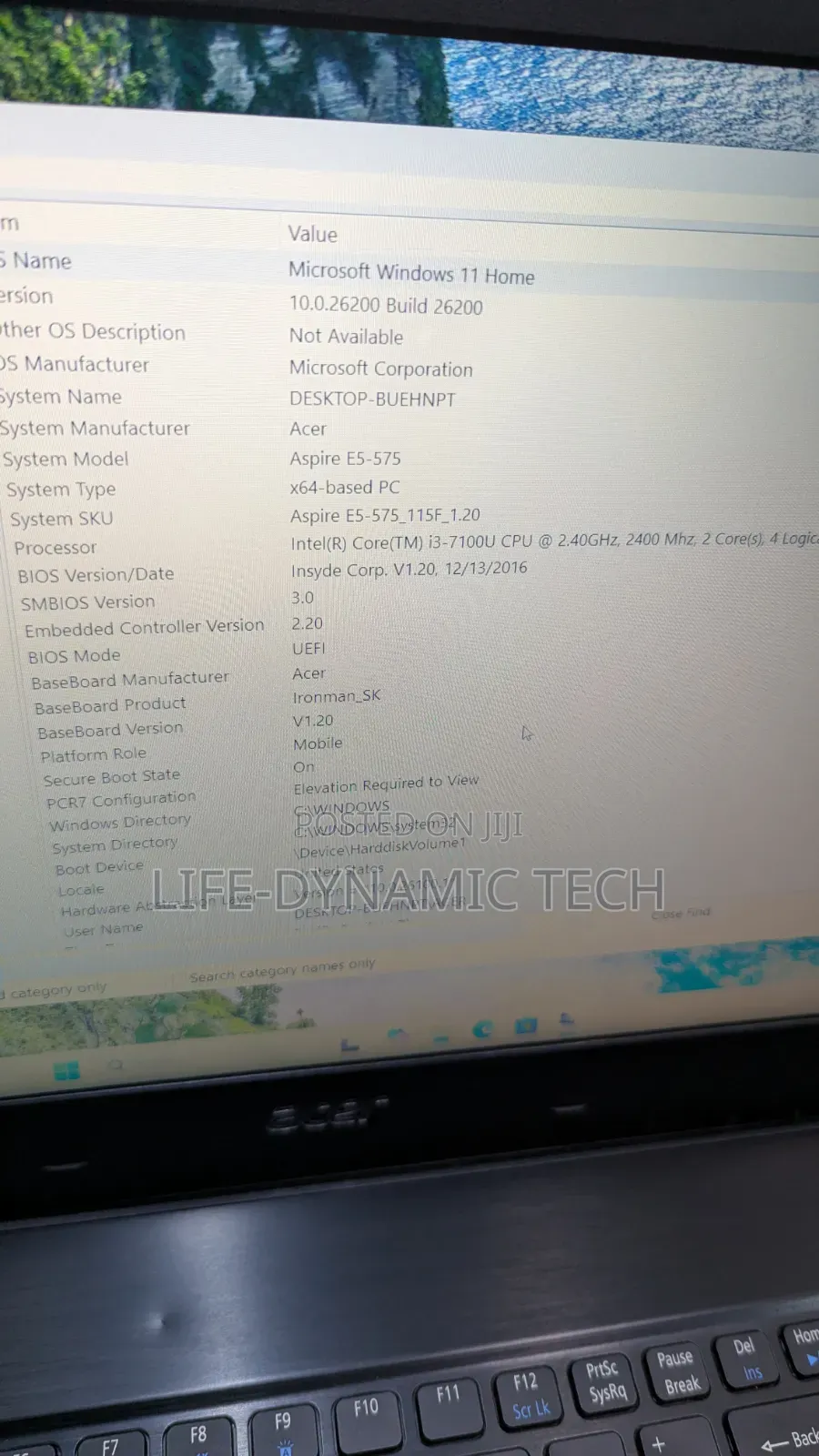 Laptop Acer Aspire E5-575 8GB Intel Core i3 HDD 500GB