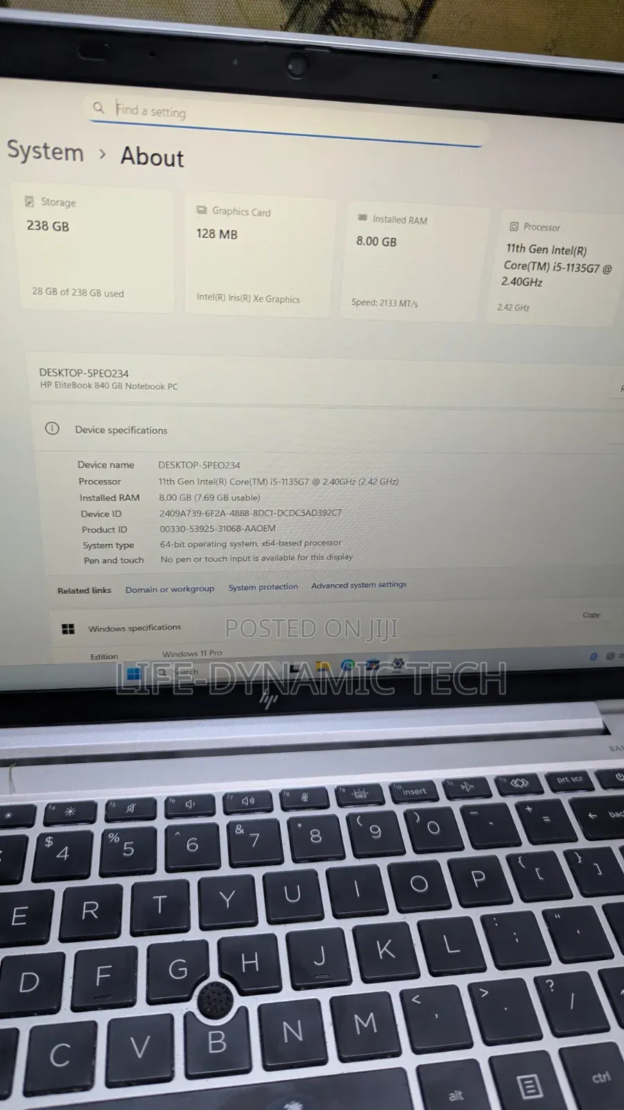 Laptop HP EliteBook 840 8GB Intel Core i5 SSD 256GB