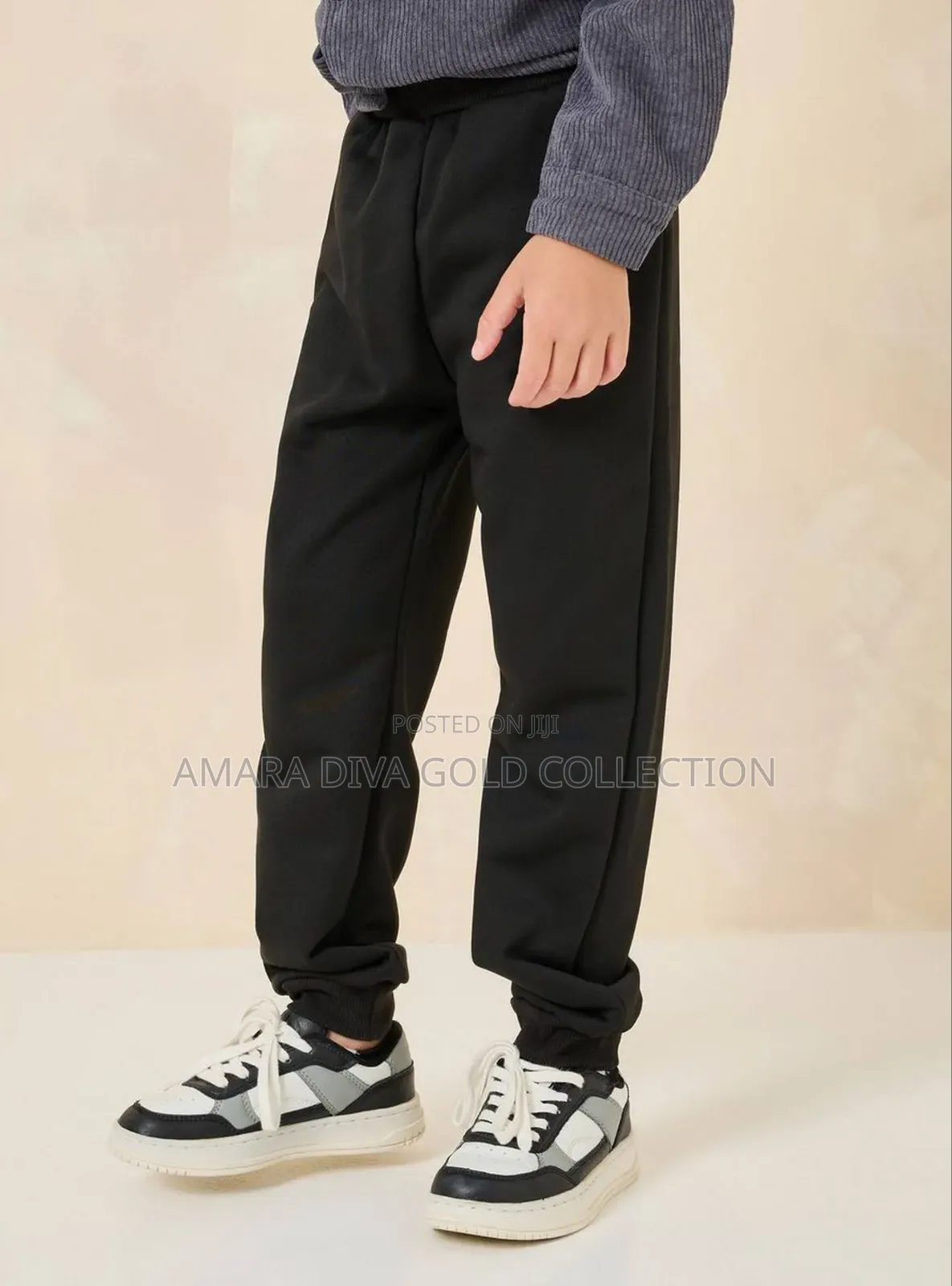 Styli Badge Detail Corduroy Shirt Jogger Set