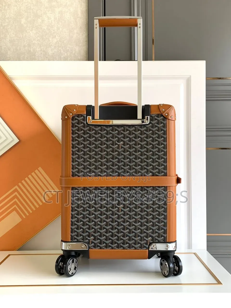 Luxury Maïson Goyard Travel Luggage 20" Suitcase Weight: 5.8 Kg 100%