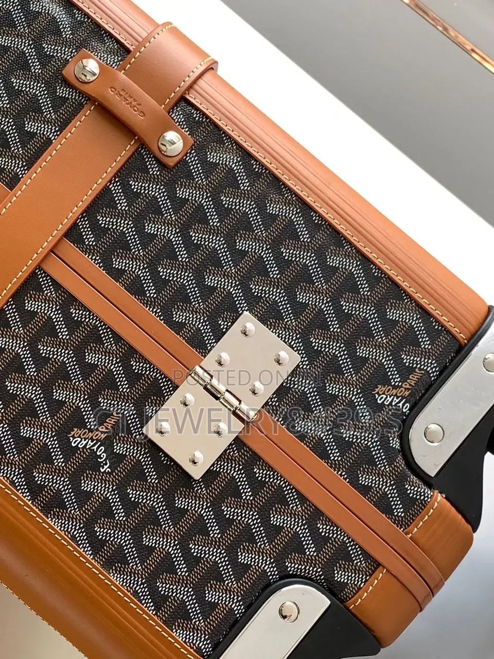 Luxury Maïson Goyard Travel Luggage 20" Suitcase Weight: 5.8 Kg 100%