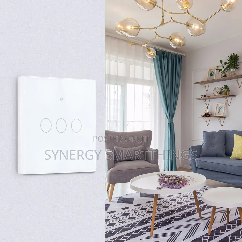 Tuya Zigbee Touch Smart 3 Gang Switch White Color