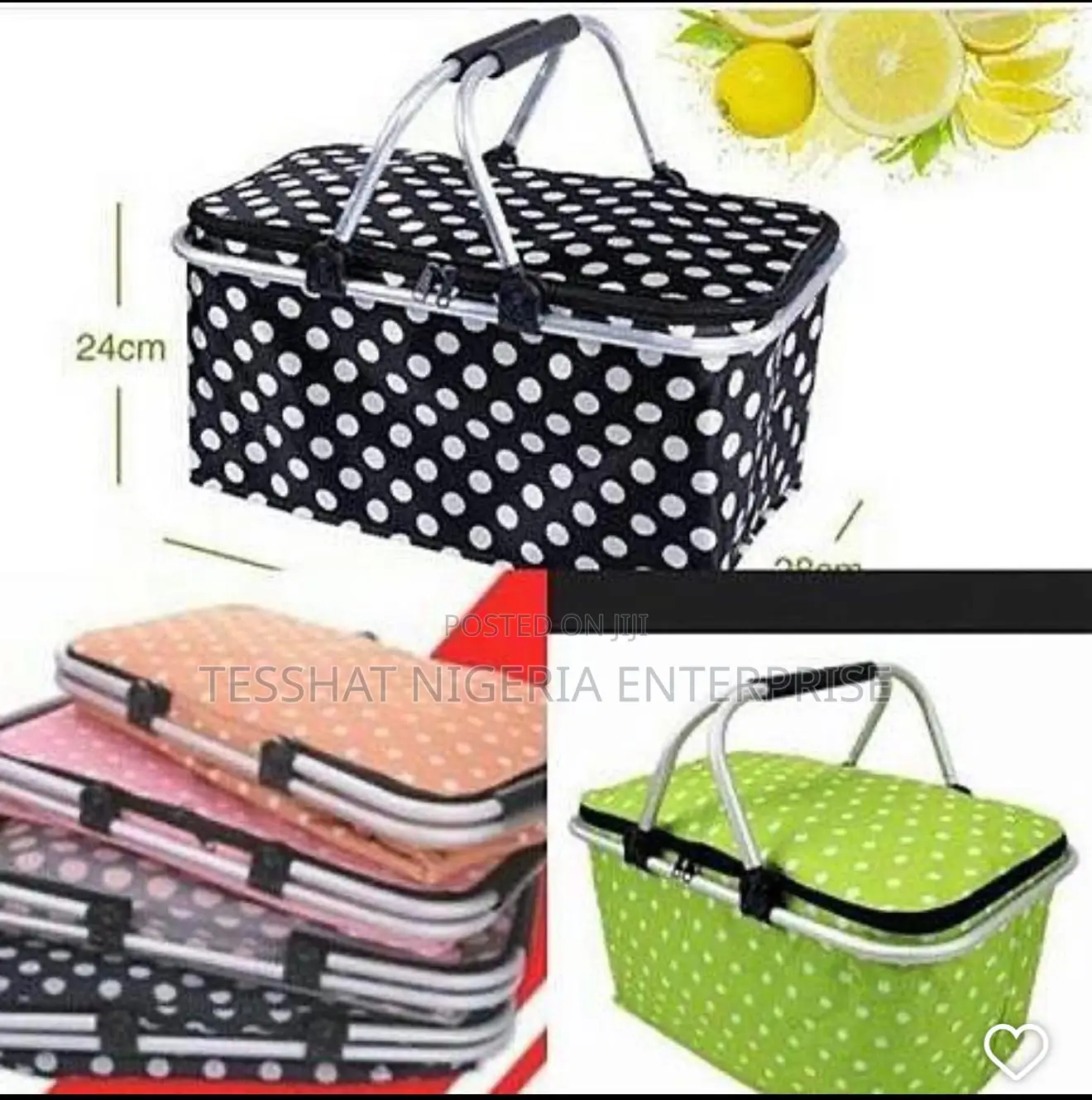 Picnic Lunch Bag Available in Different Colors