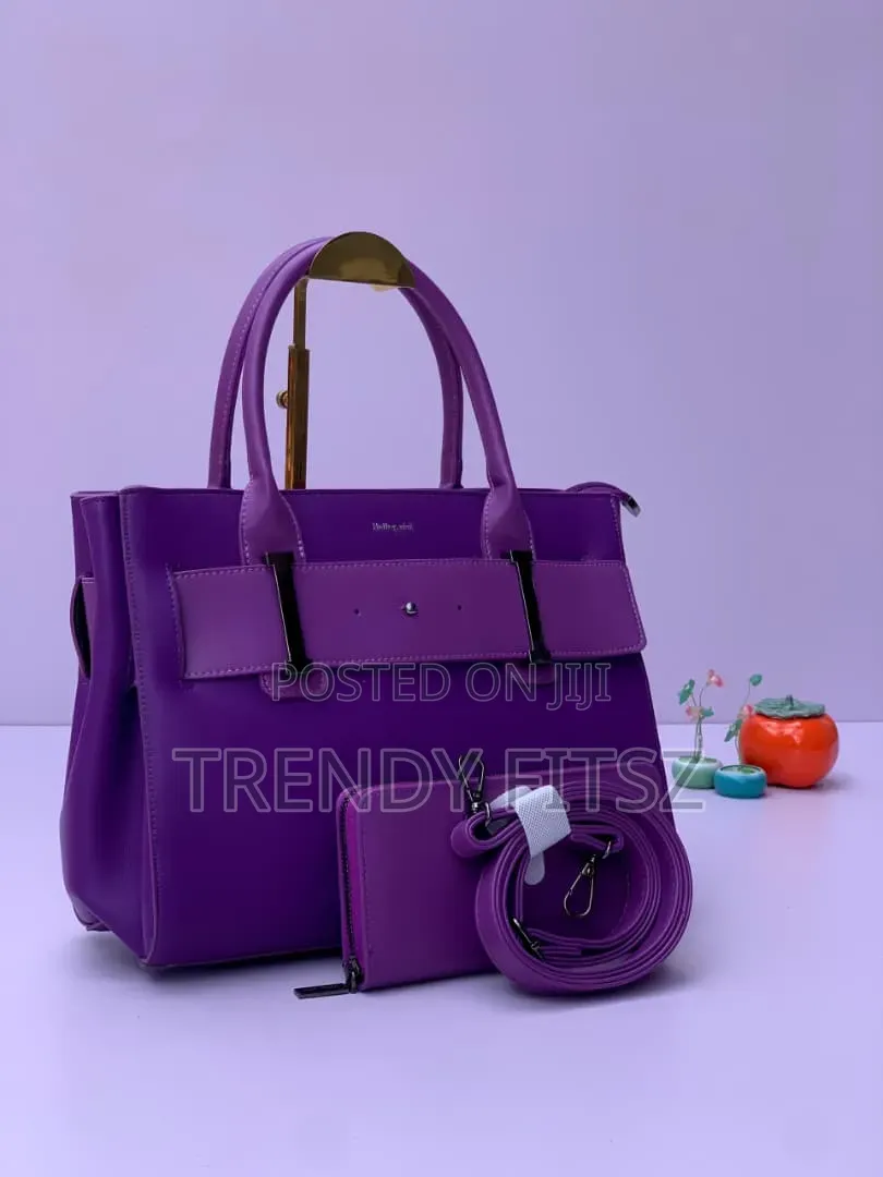 Brand New 3-in-1 Holley.vivi Luxury Tote Bag Set + Wallet + Strap