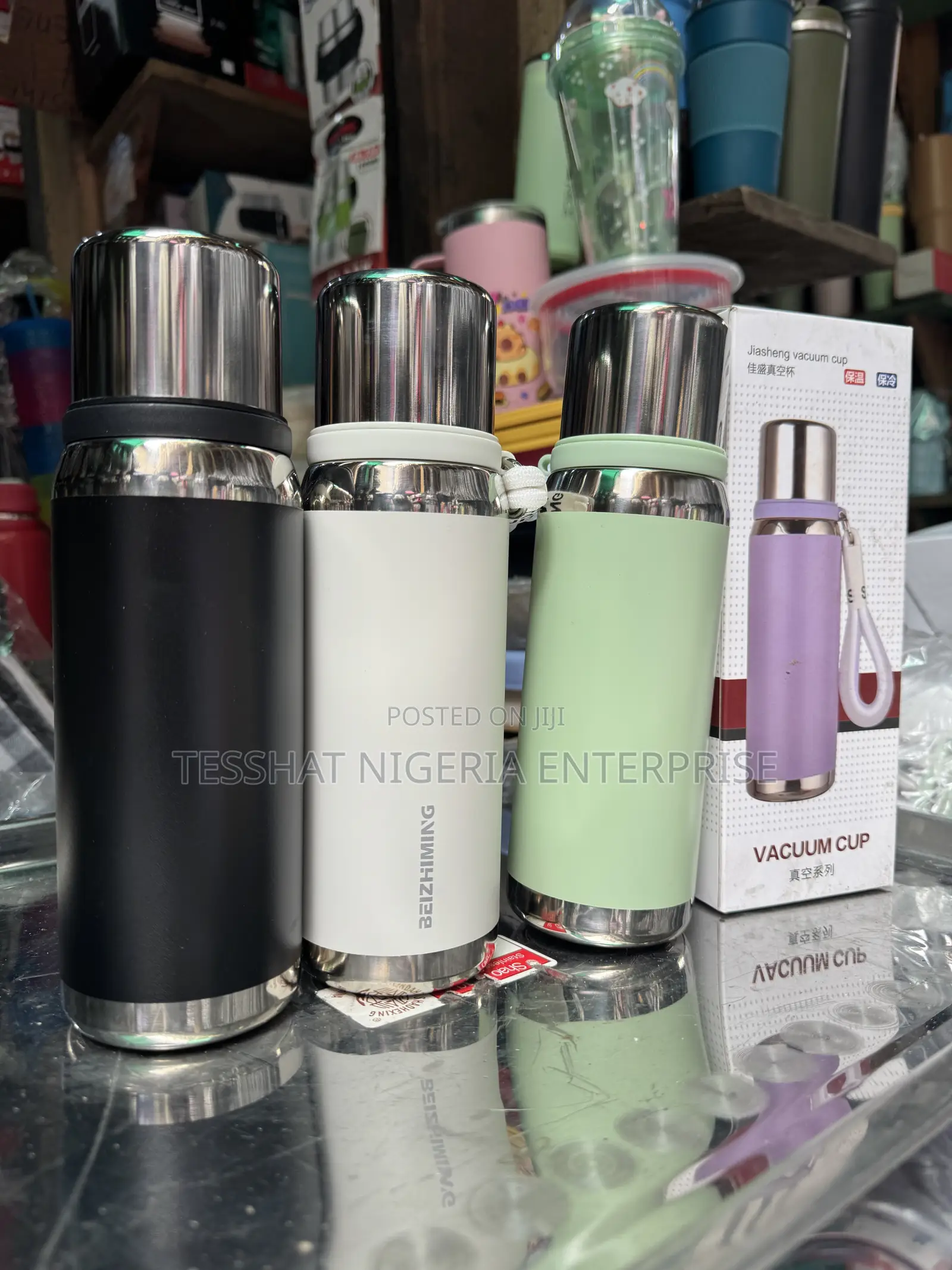 Jaisheng Vacuum Cup 600ml Ratains Hot Cold for 24hours
