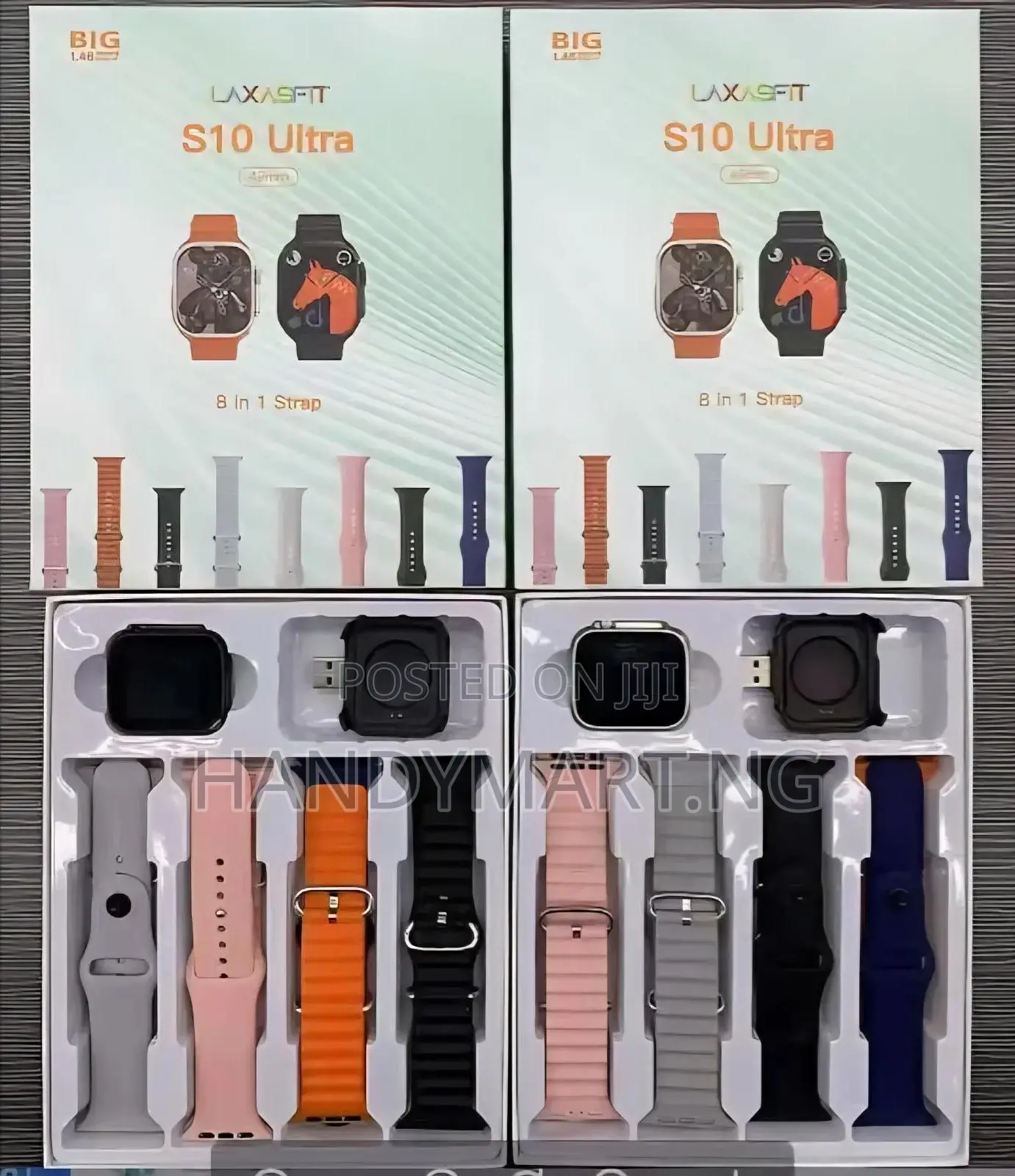 Laxasfit S10 Ultra Smart Watch 8-in-1 Set 22% OFF
