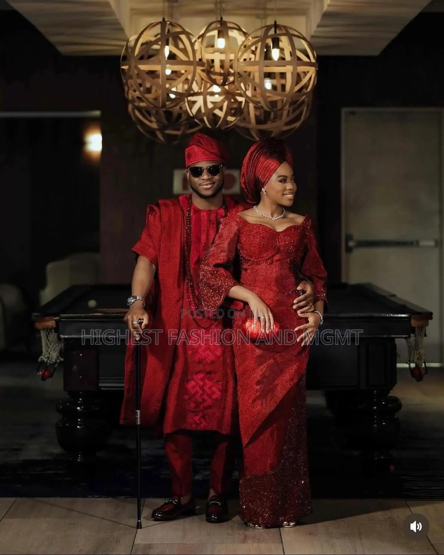 Crimson Lace Gown With Gele Intricate Crimson Traditional Agbada