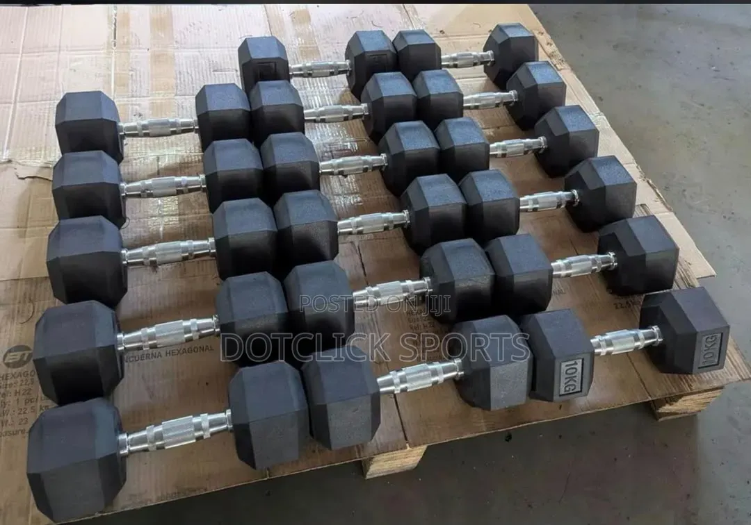 Pro-Grip Rubber Hex Dumbbells Set | 2kg - 60kg | All Sizes Available