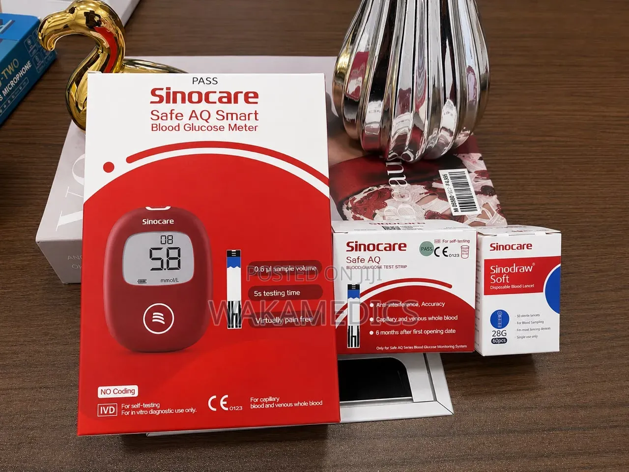 Sinocare Safe AQ Smart Blood Glucose Monitoring Kit