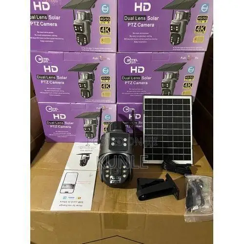  Big Lens UBox 4G Dual Lens Solar Powered CCTV Camera