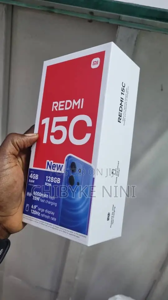 New Xiaomi Redmi 15C 4G 128 GB Black