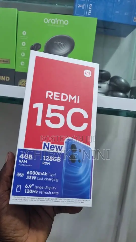 New Xiaomi Redmi 15C 4G 128 GB Black