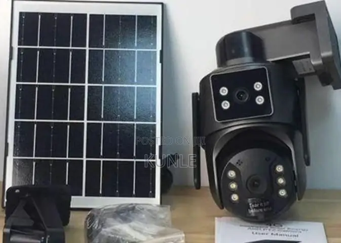  Big Lens UBox 4G Dual Lens Solar Powered CCTV Camera