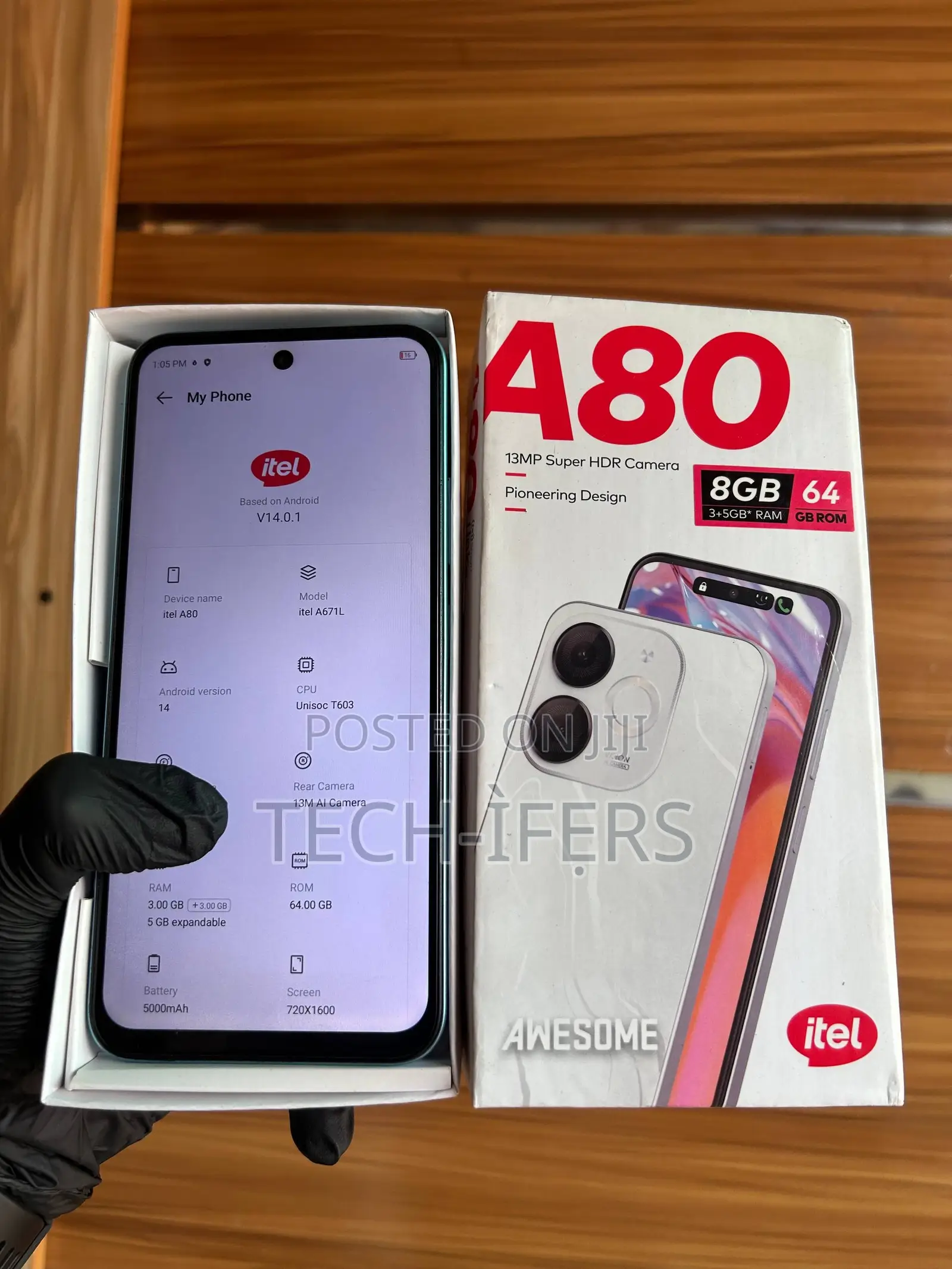 Itel A80 64 GB Blue
