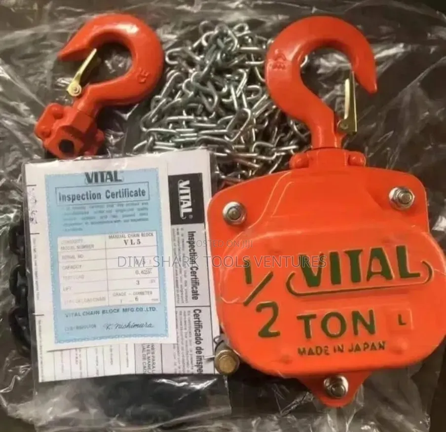 Vital 1/2 Ton With 3meter Manual Chain Block