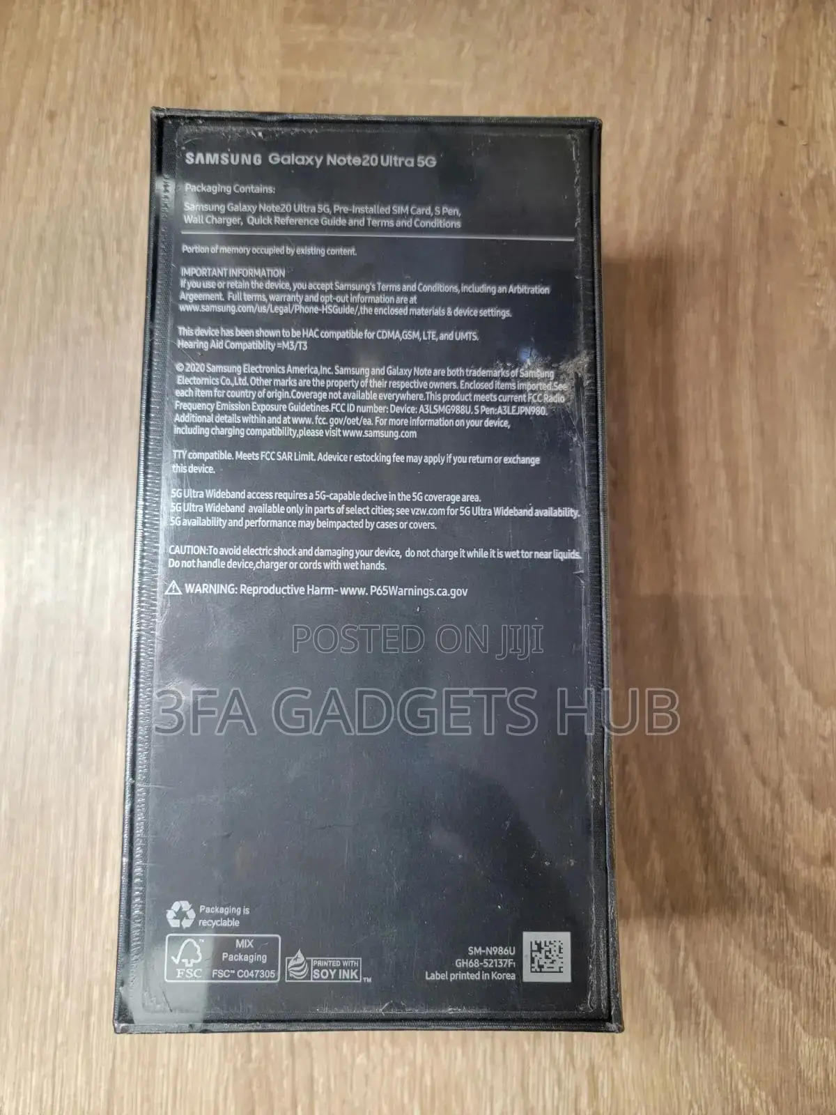New Samsung Galaxy Note 20 Ultra 5G 128 GB Black