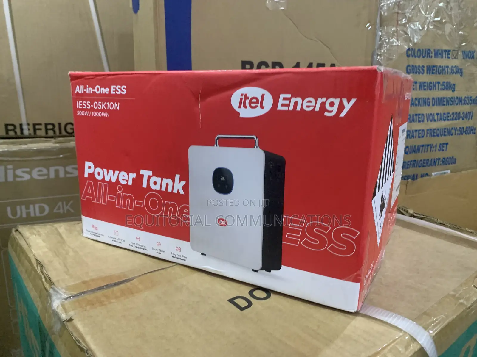 Itel IESS-05K10N PowerTank 500W Portable Solar Generator With 1000Wh