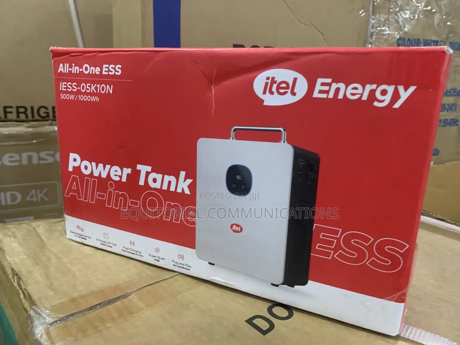 Itel PowerTank IESS-05K10N 500W Pure Sine Wave Portable Power Station