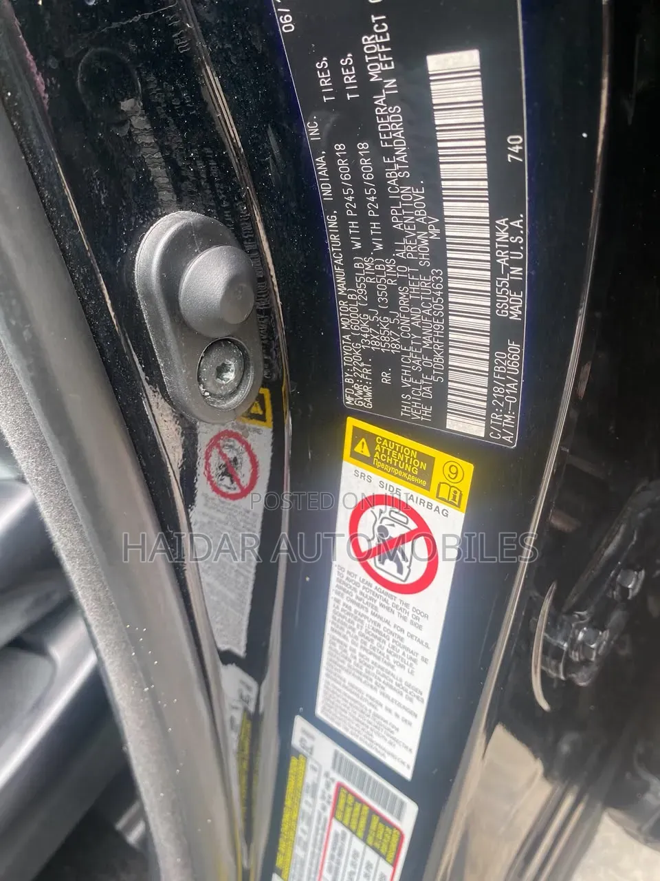Toyota Highlander 2015 Black