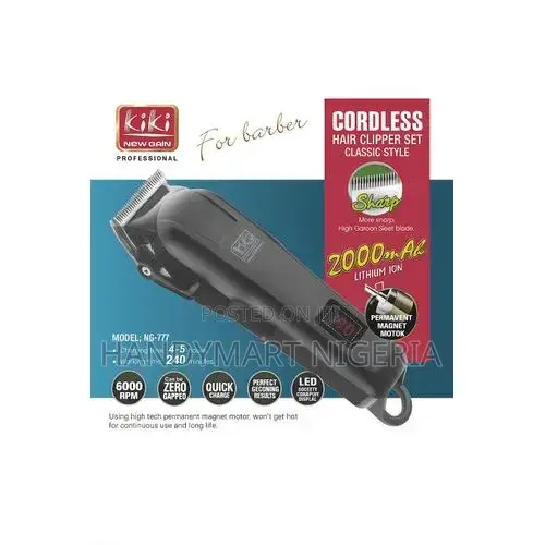 Kiki New Gain NG-777 Professional Cordless Hair Clipper Set