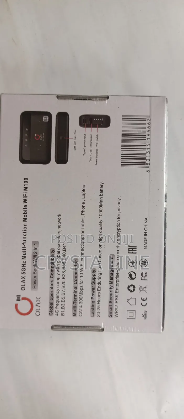 OLAX 5g Multi-Function Mobile WiFi M100