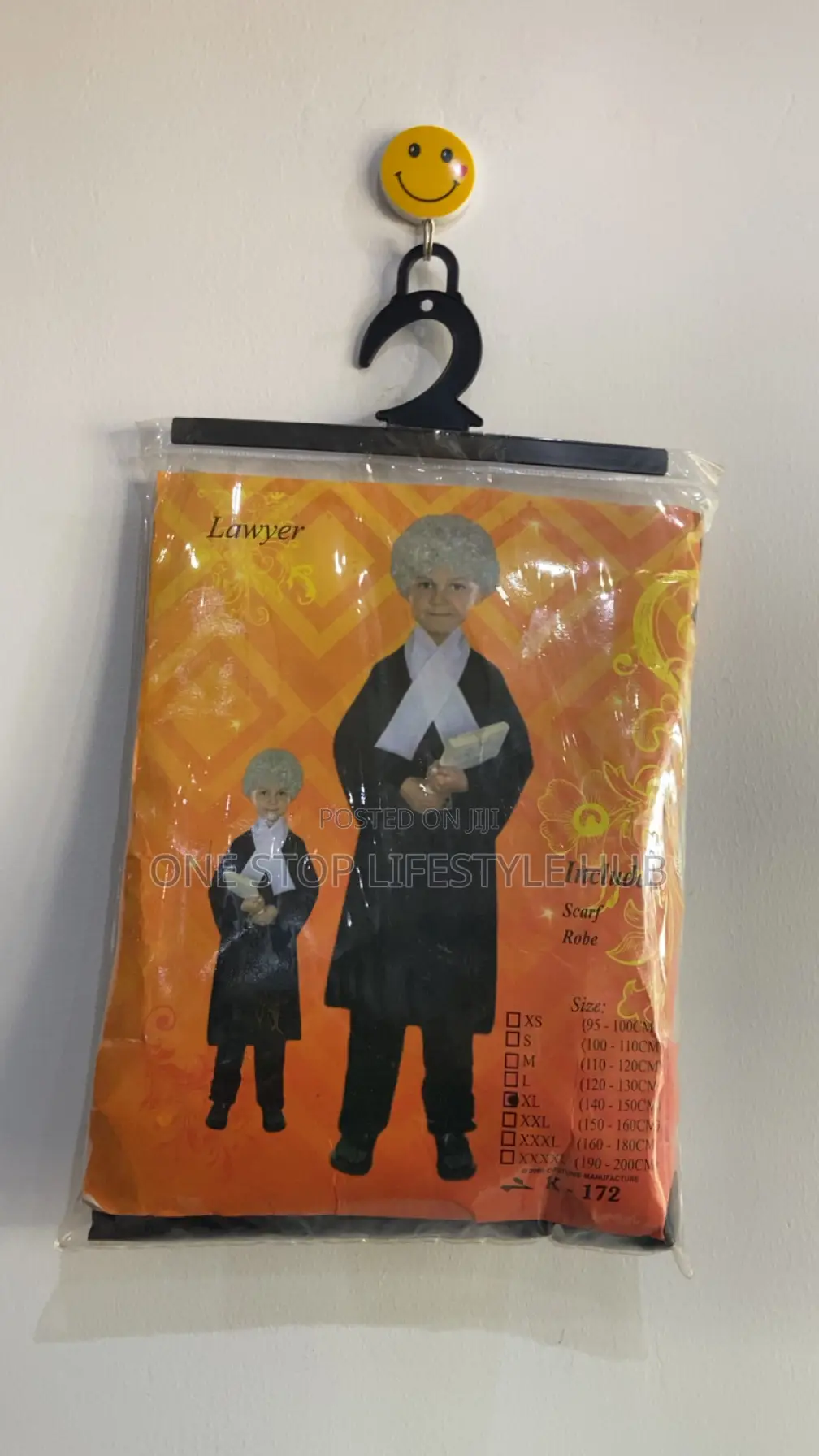 Premium Kids Lawyer Costume Set With Wig Gown for Career Day