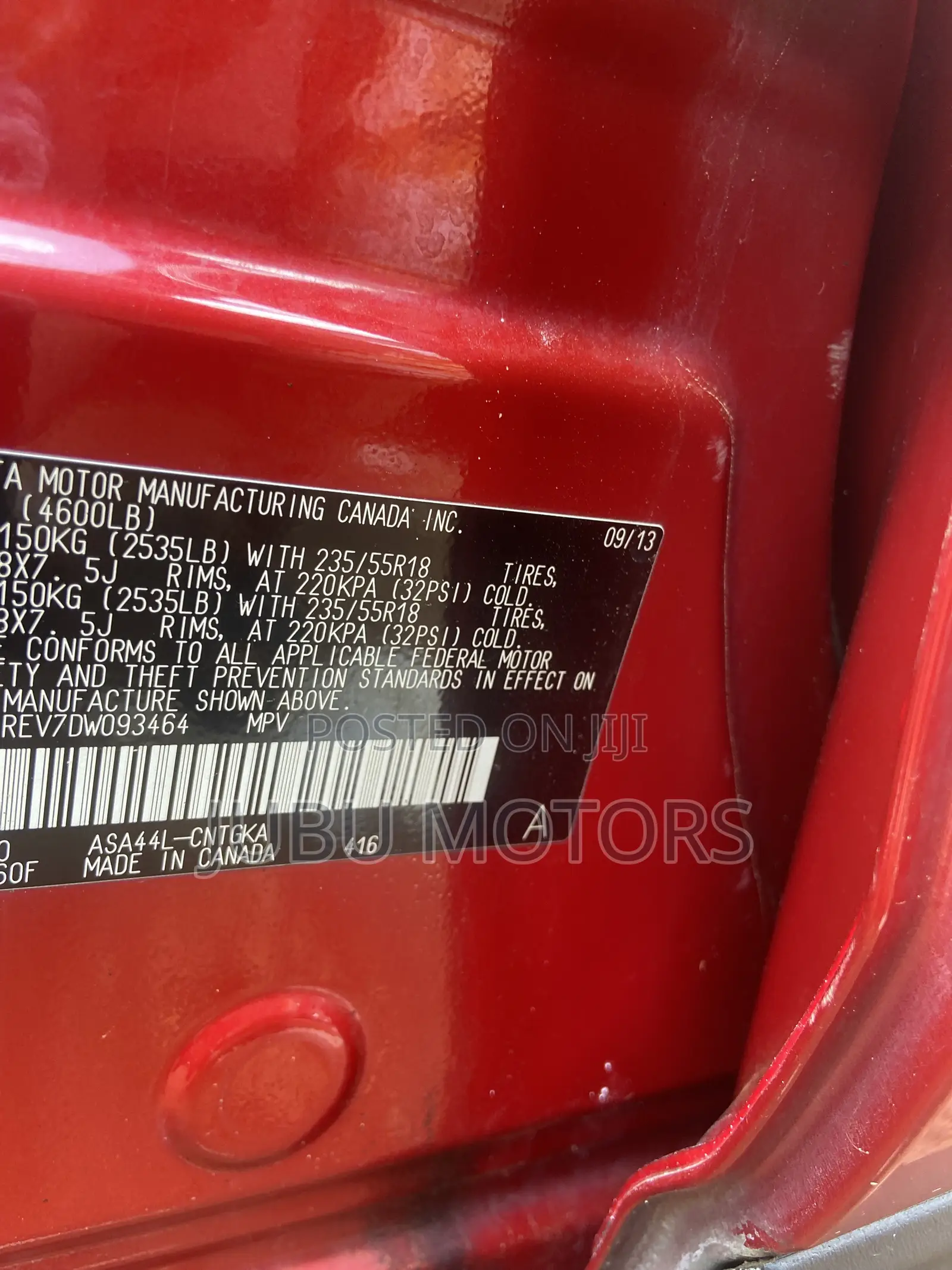 Toyota RAV4 LE 4dr SUV (2.5L 4cyl 6A) 2014 Burgundy