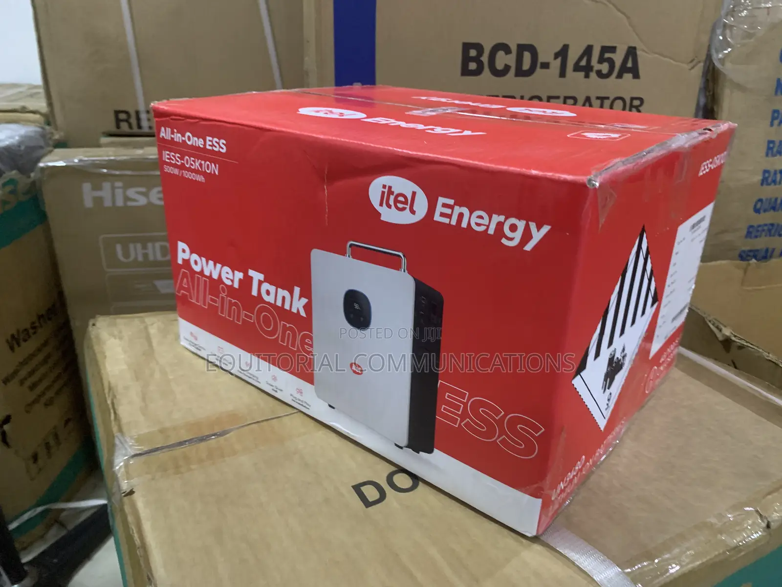 Itel Portable Solar Generator 500W With 1000Wh LiFePO4 Battery