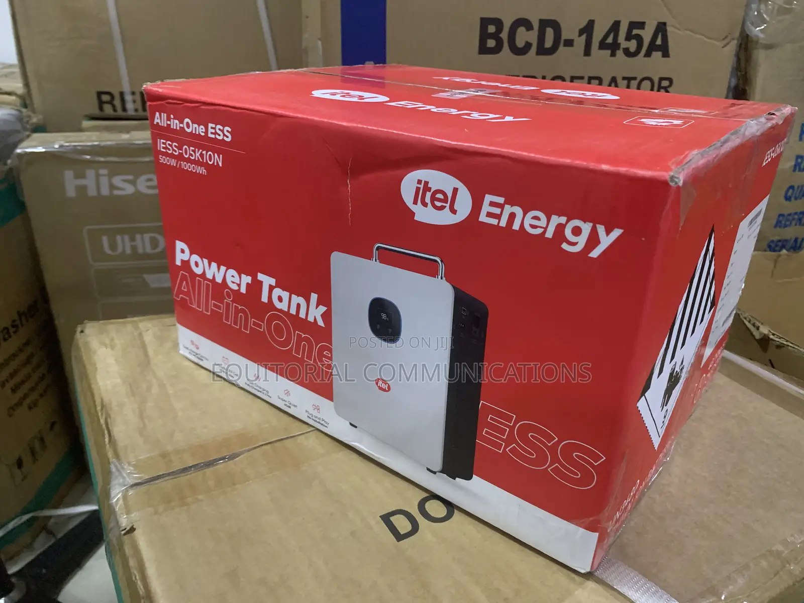 Itel 500W Portable Lithium Power Station With Solar Charging Support