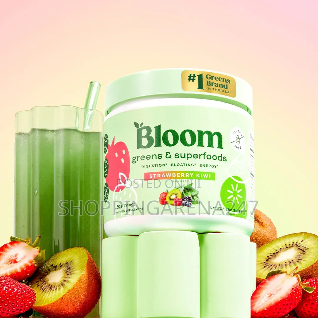 Bloom Greens Superfoods-Digestion,Bloating,Energy,Immune Boost(Berry)
