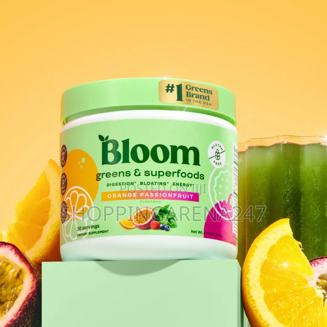 Bloom Greens Superfoods-Digestion,Bloating,Energy,Immune Boost(Orange)