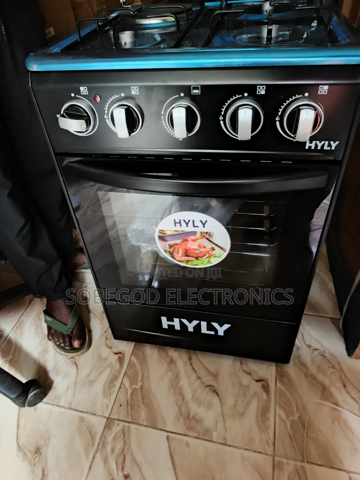Original Hyly Standing Gas Cooker With Oven 4 Burner ( 3gas 1electric