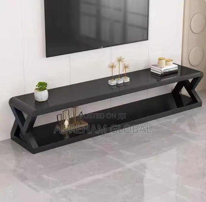 Living Room Furniture Modern Tempered Glass Apartment TV Cabinet