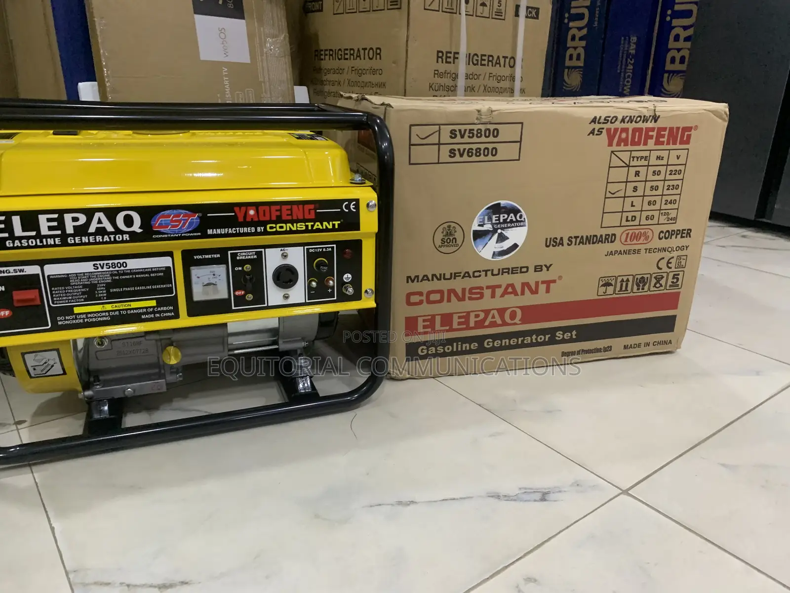 Elepaq SV5800 Constant Generator – Fuel-Efficient Performance
