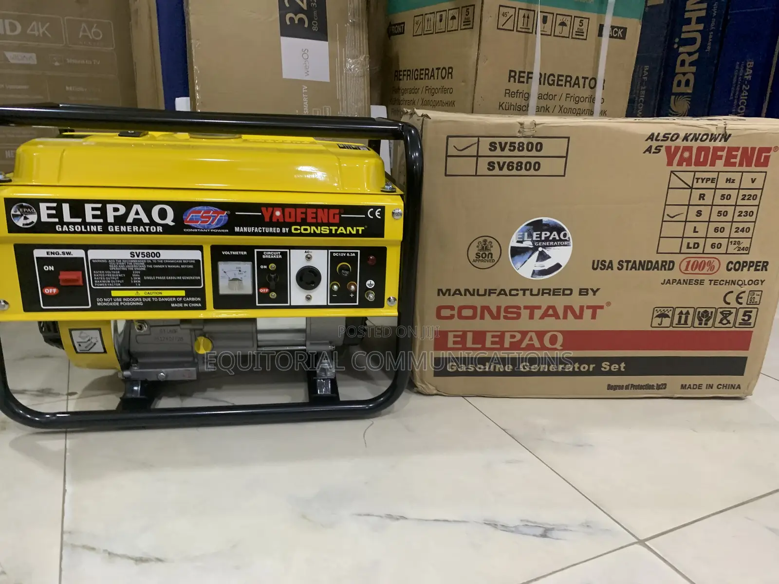 Elepaq SV5800 Constant Generator – Fuel-Efficient Performance