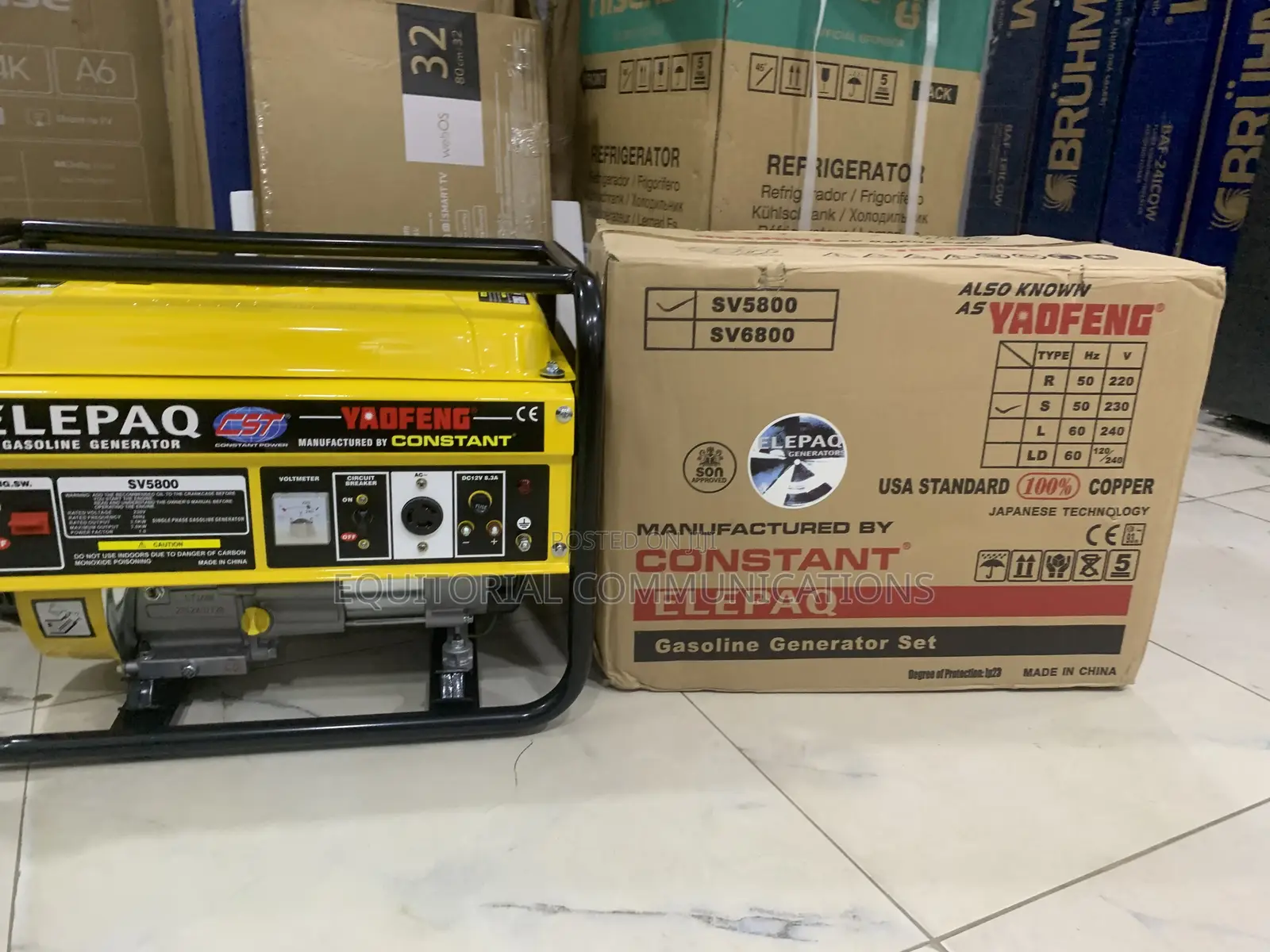 Elepaq SV5800 Constant Generator – Powerful Backup for Homes and Offic