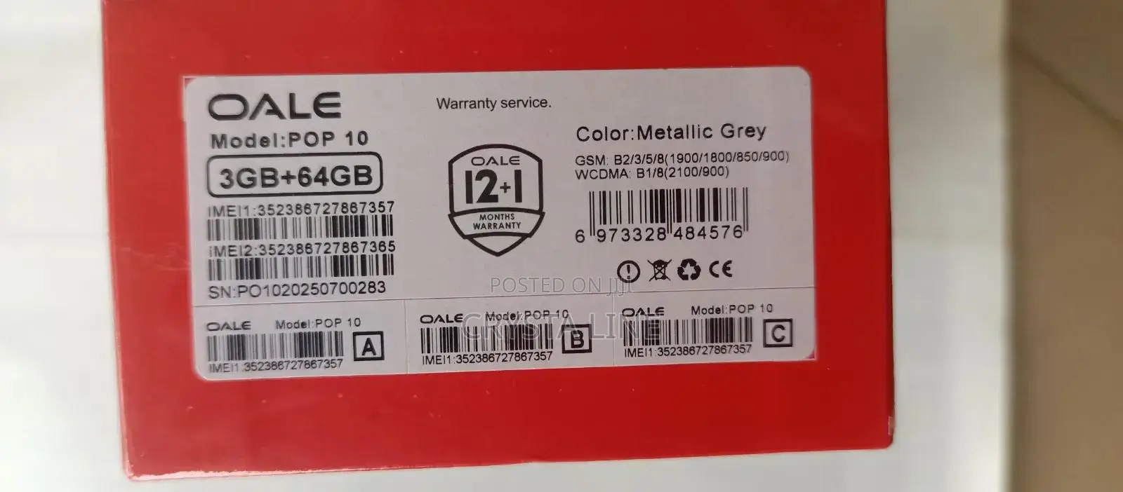 New Oale Pop 10 64 GB Gray