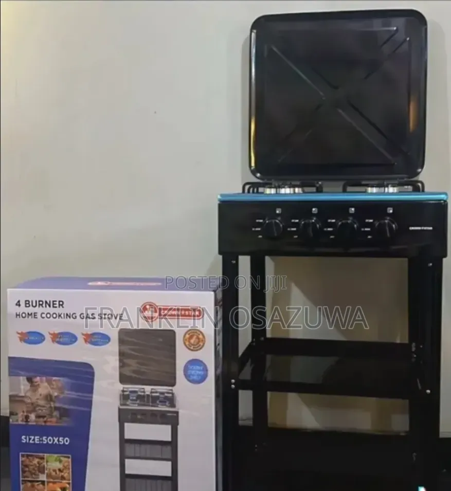 2 Burner Gas Cooker With Stand and Storage Shelves